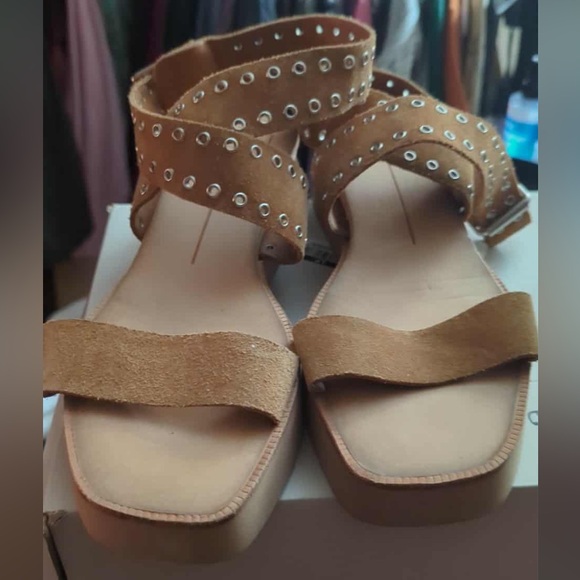 Dolce Vita Shoes - Dolce Vita Elegant Tan Suede Women's Sandals